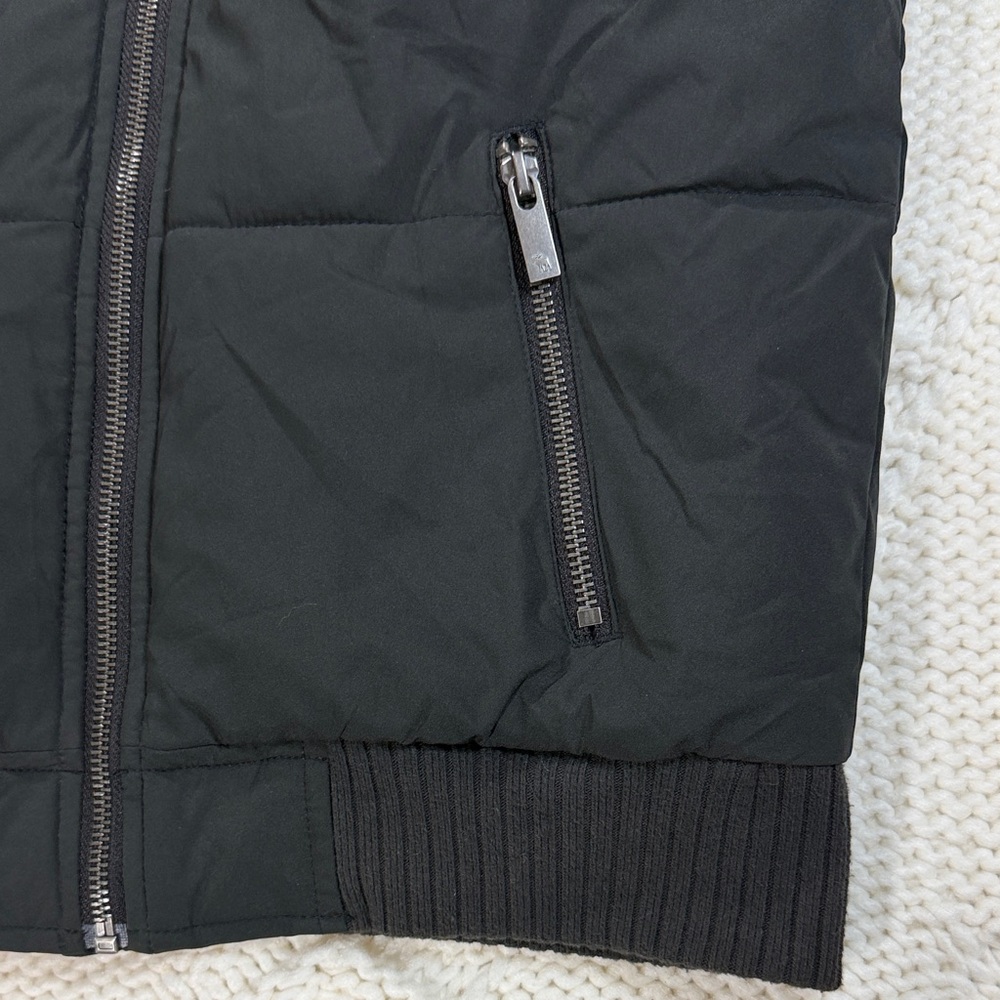 Abercrombie Kids Black Puffer Jacket with Removable Faux Fur Hood 13/14 - Picture 6 of 11